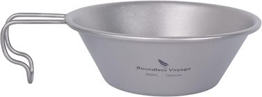 Безмежна подорож Титанова чаша Sierra Cup Outdoor Camping Backpackers Cup Легка компактна чашка з ручкою Ti1092T (300 мл 1 шт. )