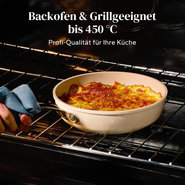 Сковорода с керамическим антипригарным покрытием и крышкой 28 см Redchef