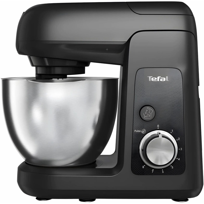 Tefal Кухонна машина Bake Partner 1100Вт, чаша-метал, корпус-пластик, насадок-8, чорний