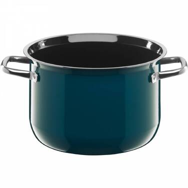 Каструля висока 22 см, зеленувато-синя Compact Silit