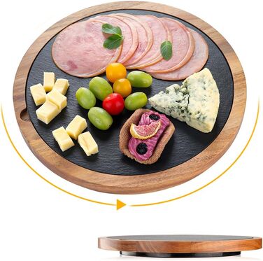 Сервірувальна тарілка з акацієвого дерева 30 см HALE OTEIR