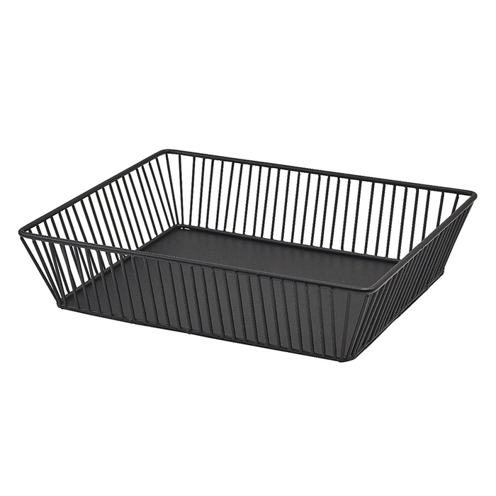 Корзина 32.5*26.5*7.5 см, метал, Black Wire, GenWare