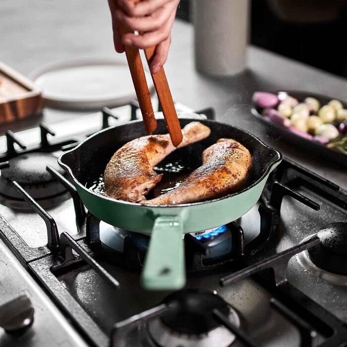 Сковорода чавунна 24 см м'ятний Springlane Kitchen