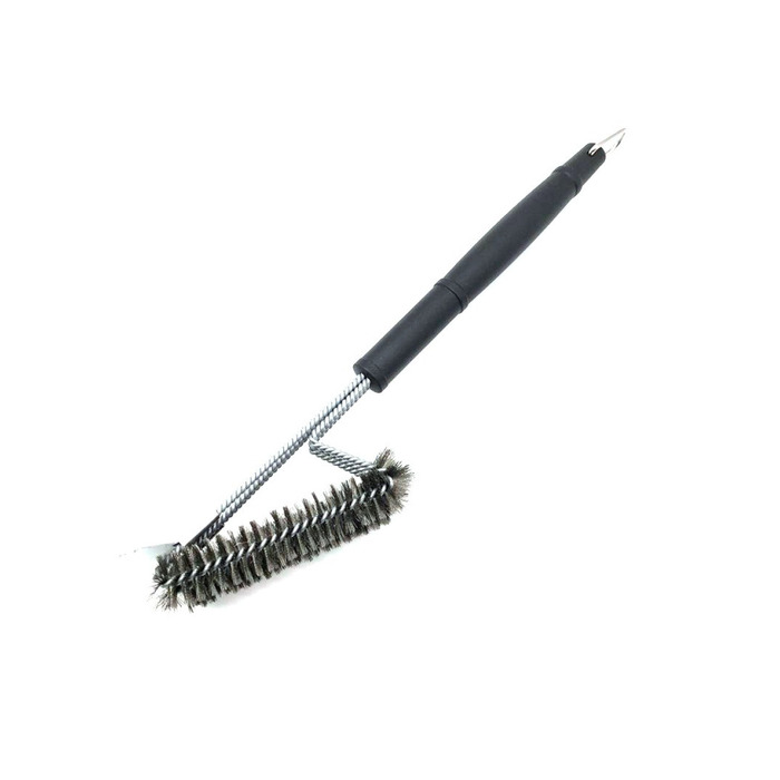 Щетка для гриля трехрядная 2в1 (щетка+скребок) GRILLI 777455 Код: 013097