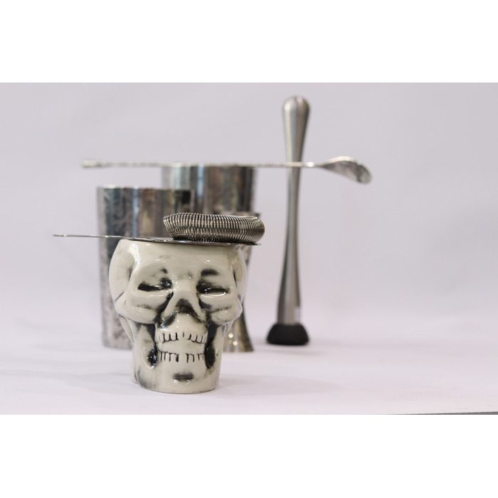 Набір бармена, 9 предметів, сатинована сталь, Tattoo, Urbanbar + ПОДАРУНОК келих TIKI