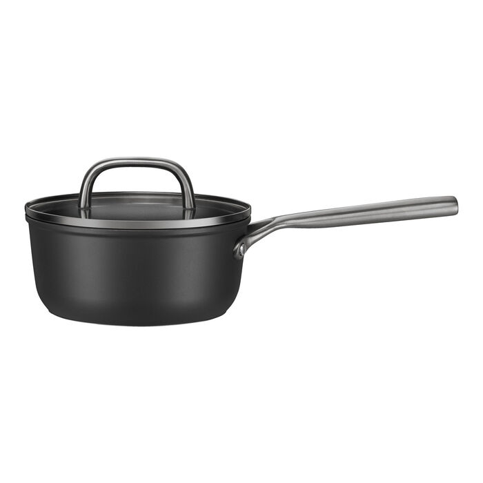 Сотейник 18 см со стеклянной крышкой, черный Milano Zwilling