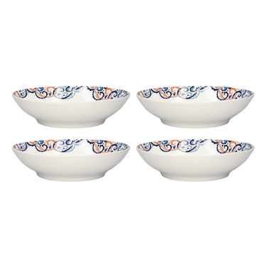 Набір тарілок для пасти CreativeTops Rococo Silk, фарфор, діам. 22 см, 4 шт.