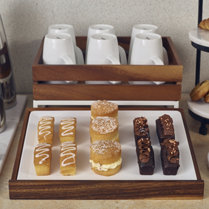 Стійка дерев'яна для ящика 34.5*28.5*h 7 см, Acacia Wood, GenWare