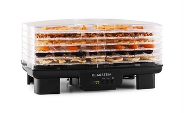 Дегідратор на 6 полиць, 550 Вт, чорний Bananarama Klarstein