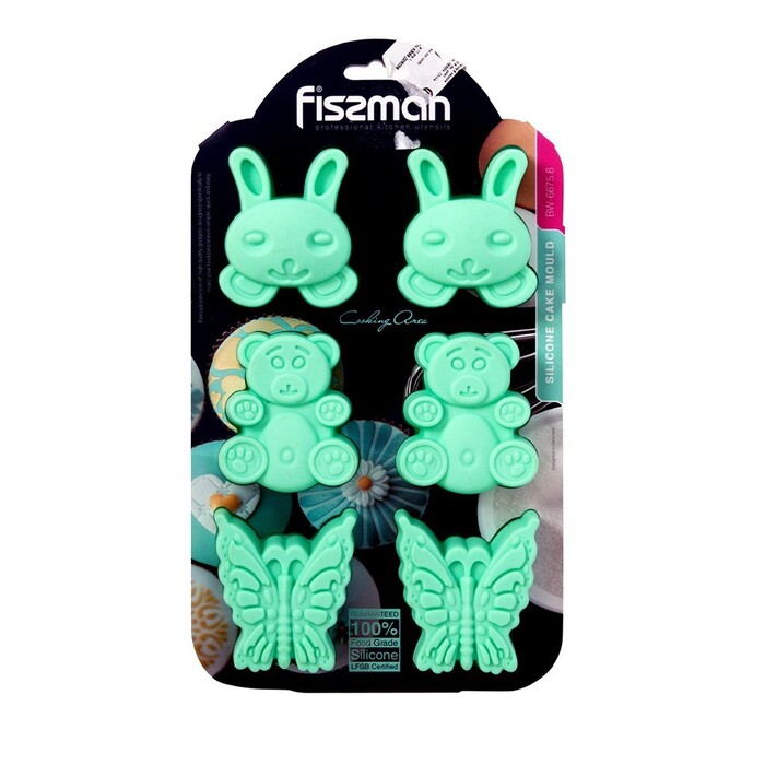 Форма для випічки Fissman 6 кексів 26x18,3x2,8 см (6675)