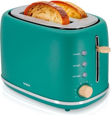 Электрочайник 1,7 л и тостер на 2 слота, набор 2 предмета, зеленый Nordic Briebe