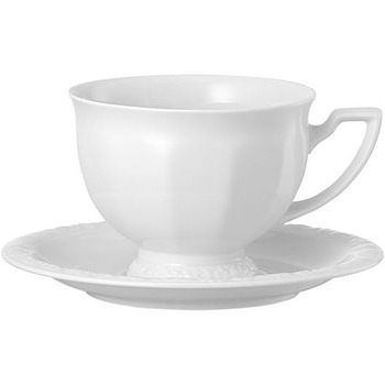 Чайная пара чашка: 490 мл, блюдце: диаметр 18 см. Rosenthal Maria Weiss