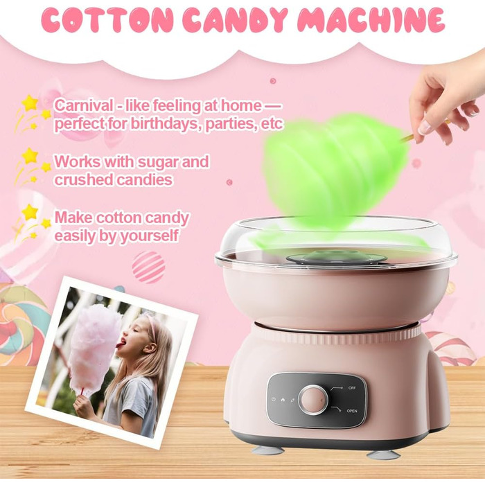 Машина для виробництва цукрової вати для дому, потужність 500 Вт ADDLIVE