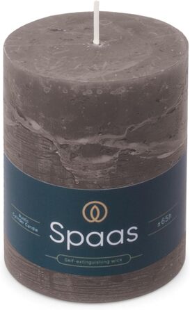 Свічка Spaas Rustic Pillar 80/110 мм 65 шт. - (темно-сіра)