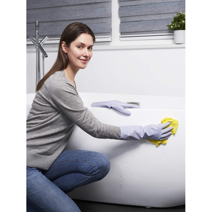 Перчатки для мытья посуды размер M ісландський блакитний LANON Protection