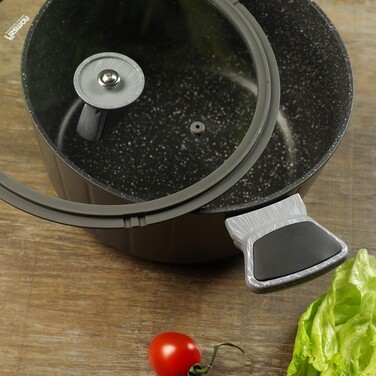 Каструля зі скляною кришкою 24 см 4,2 л STELLA Fissman