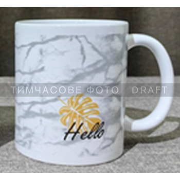 ARDESTO Hello Cup, 330мл, керамический, бело-серый