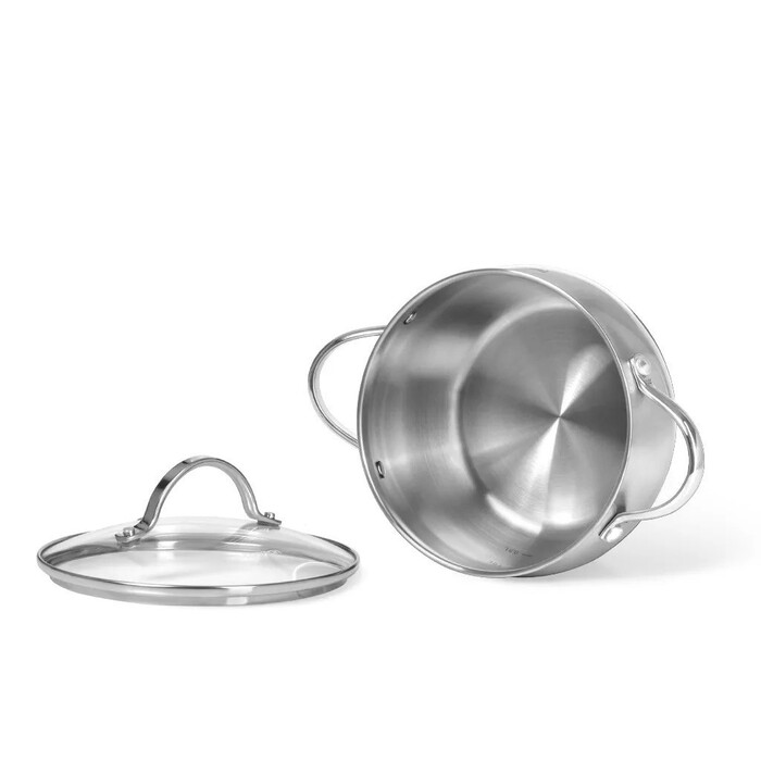 Кастрюля со стеклянной крышкой 24 см 5,9 л MARTINEZ Fissman