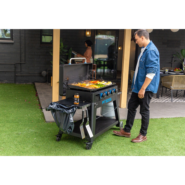Портативный газовый гриль на 4 горелки, съемный, со столом Pit Boss Ultimate