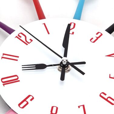 Настінні часи з кухонним начинням з нержавіючої сталі Timelike