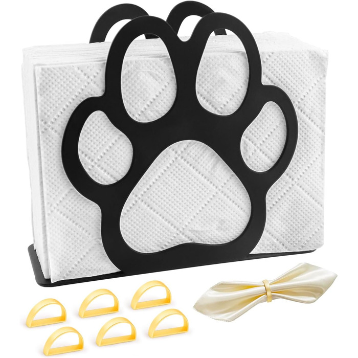 Держатель для салфеток черный cersaty