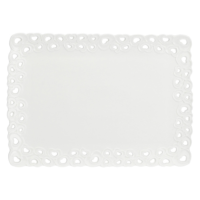 Піднос прямокутний La Porcellana Bianca VALENTINO, порцеляна, 35 х 26 см