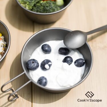 Титановий набір столових приладів 3 шт. Cook'n'Escape