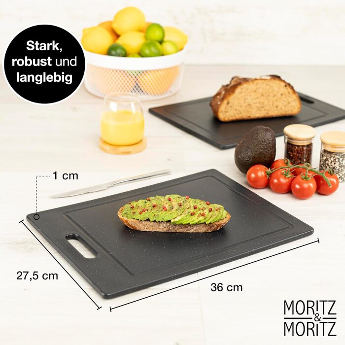 Дошка обробна пластикова 36 x 27,5 см, чорна Moritz & Moritz