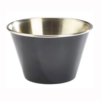 Соусник металлический 170 мл, черный, GenWare