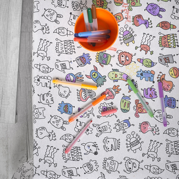 Скатерть хлопок с покрытием, 140 x 200 см Monsters Atenas Home Textile