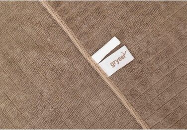 Набір з 8 кухонних рушників з мікрофібри, мяких, суперабсорбуючих і безворсових кухонних рушників, 45 x 65 см (хакі)