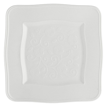 Тарілка квадратна La Porcellana Bianca FLORENTINA, порцеляна, 20 х 20 см