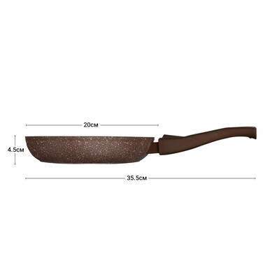 Сковорідка для смаження Fissman SMOKY STONE 20x4,5 см (4370)