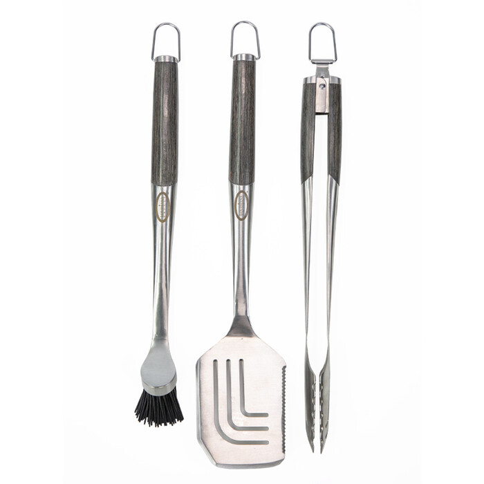 Набір інструментів для гриля, щипці, лопатка, щітка Louisiana Grills