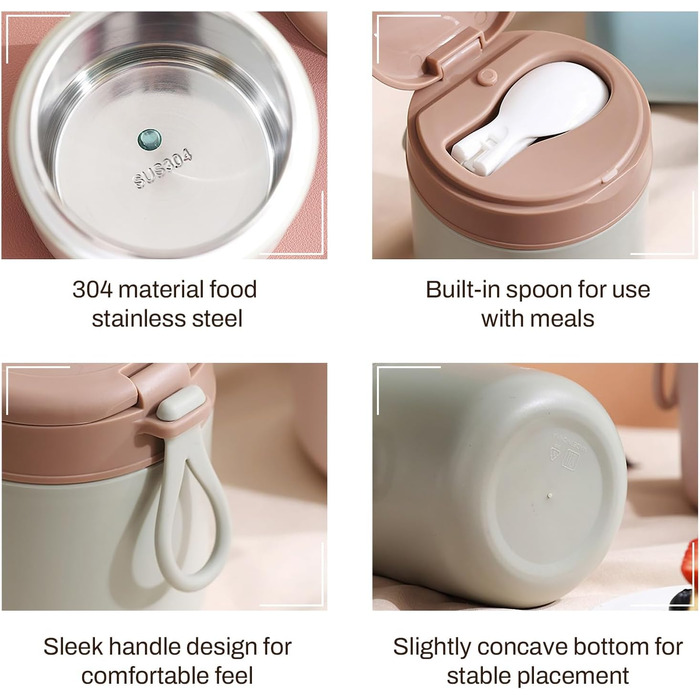 Термоконтейнер 425 мл одношаровий зелений Generic