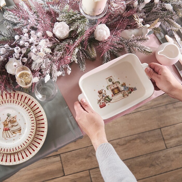 Форма для запікання Fissman 25х19х6 см MIRACLE порцеляна (13749)