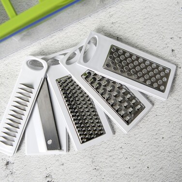 Терка-шатківказ Fissman з контейнером 32x14x9 см з 5 змінними лезами нерж. сталь (18639)