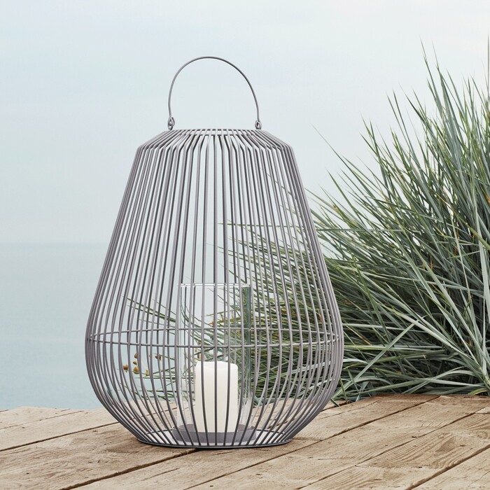 Ліхтар під свічку 45 см S White Nidea Blomus