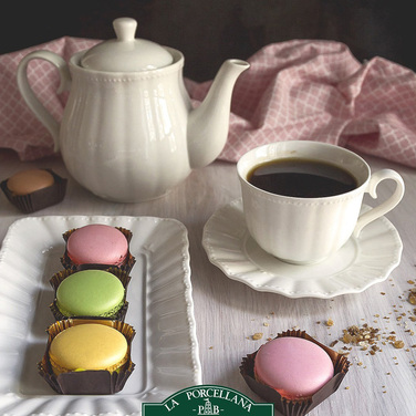 Блюдо сервировочное прямоугольное La Porcellana Bianca DUCALE, фарфор, 20 х 13 см