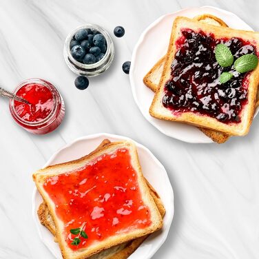 Тостер Ufesa 2 скибочки білий ретро класичний пінап, вінтажний дизайн, 850 Вт, бутербродниця з 2 дуже широкими слотами, для всіх видів хліба, 7 ступенів підрум'янювання, збірник кабелю, лоток для крихт