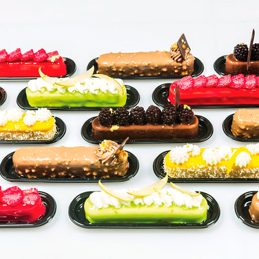 FASHION ECLAIR 80 Форма силіконова для еклерів 130 x 25 h 25 mm + каттер + 10 підставок