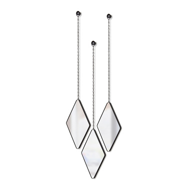 Дзеркала декоративні 17,7х27х1,6 см чорні Dima Umbra