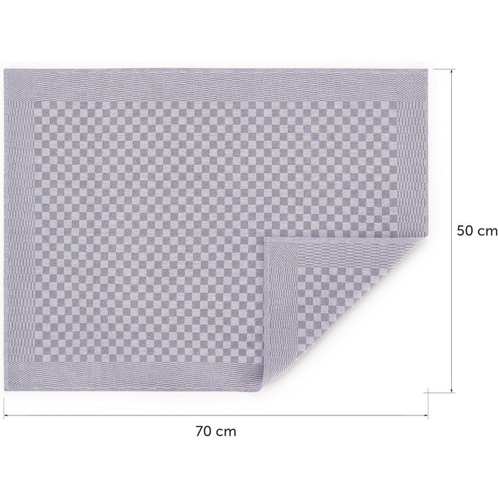 Бавовняні кухонні рушники Blumtal 50x70 см. Набір із 5 шт. - Кухонні рушники, сертифіковані Oeko-TEX - Надзвичайно вбираючі кухонні рушники - Можна прати до 95 C - Біла клітка (5 шт., червоні)