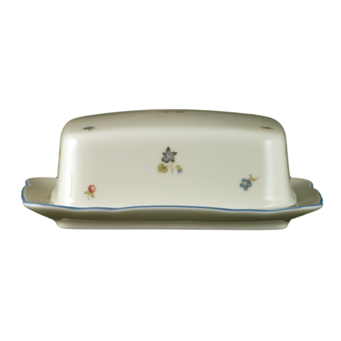 Маслянка для вершкового масла 230 г Streublume blauer Rand Marie-Luise Seltmann