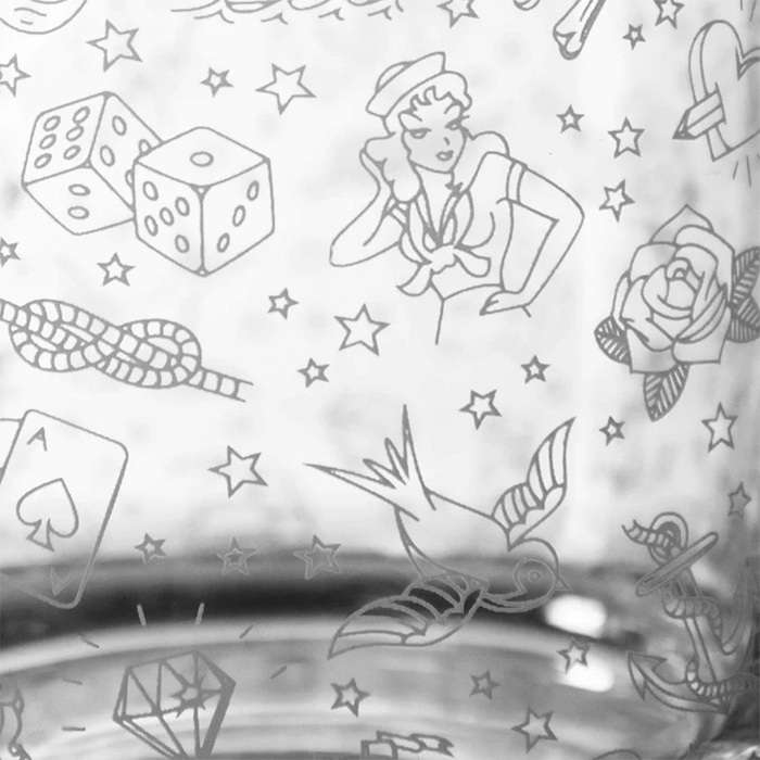 Змішувальна склянка, 800 мл, Tattoo, Urbanbar (Урбанбар)