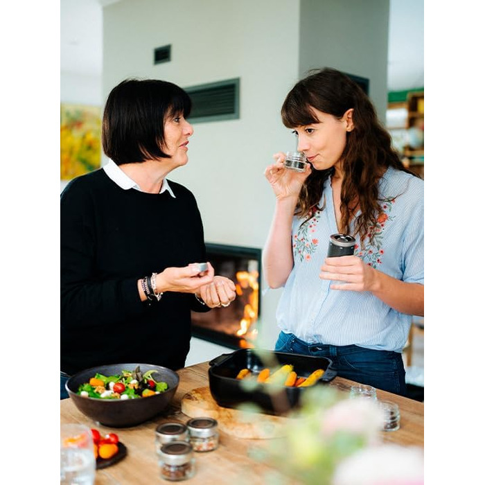 Подарочный набор, Мельница для перца, Мельница для перца, Графит, 11 см вкл. три банки для перца премиум-класса, 41748, древесина бука (Maestro Crus / Rservoir)