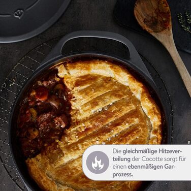 Кокотниця з кришкою 24 см, сірий Springlane Kitchen