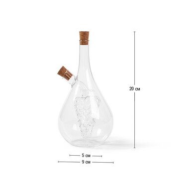 Пляшка для олії і для оцту Fissman 50/500 мл 2 в 1 (9441)