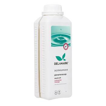Засіб для миття посуду з ефірною олією троянди 1 л Delamark