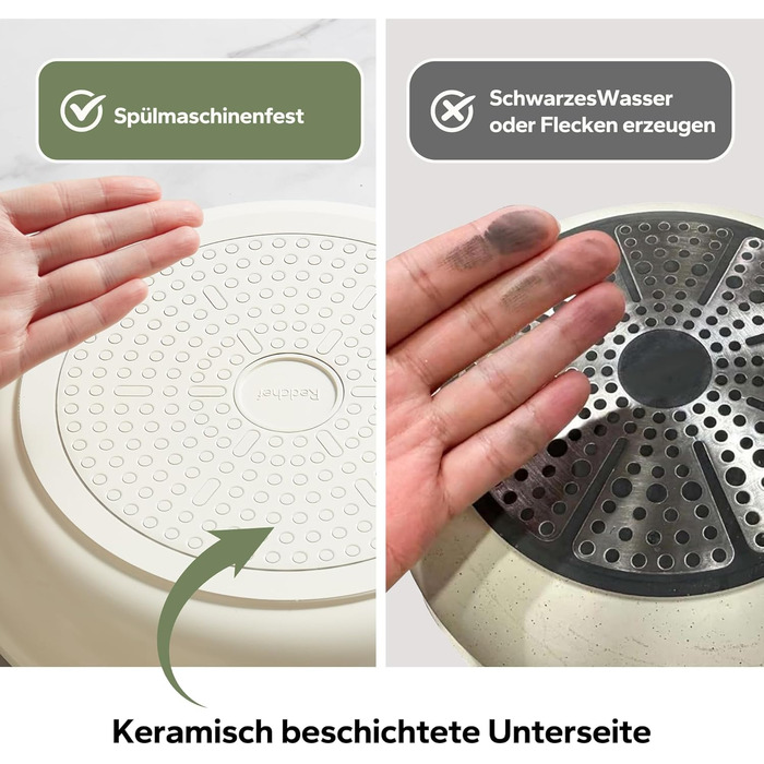 Сковорода с антипригарным покрытием 28 см, бежевый Redchef